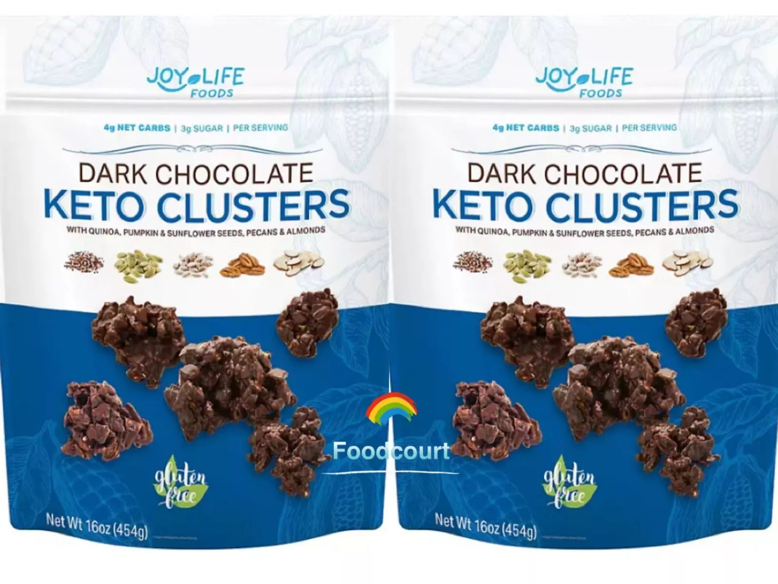 Dark Chocolate Keto Clusters – 2 Packs (16 oz Each, Total 32 oz)