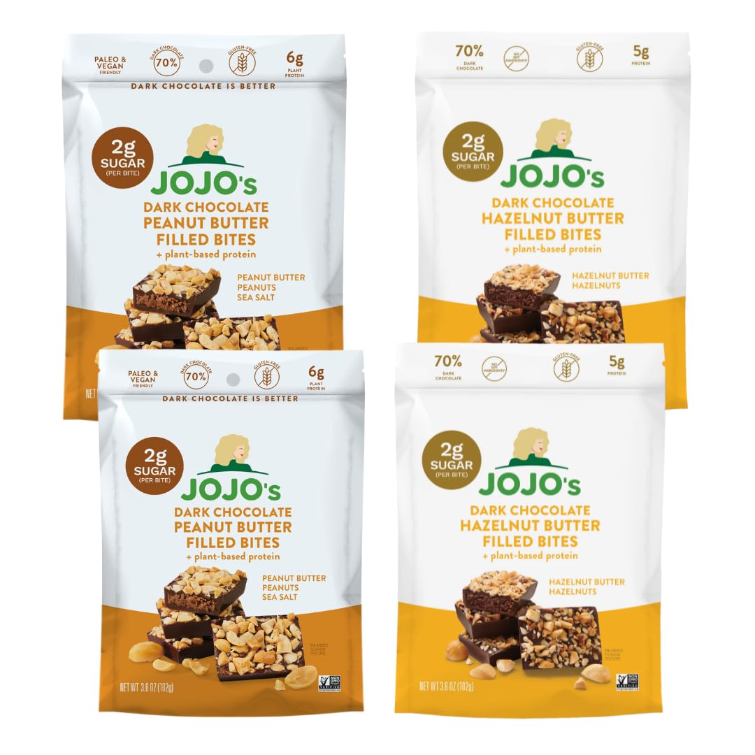 JOJO's Dark Chocolate Covered Pretzels (4 Count) - Gluten Free, Low Sugar, Keto, Vegan, With Hemp Protein 2 thumbnail image
