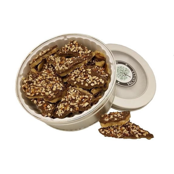 Dark Chocolate Pecan Toffee - Gift Tin