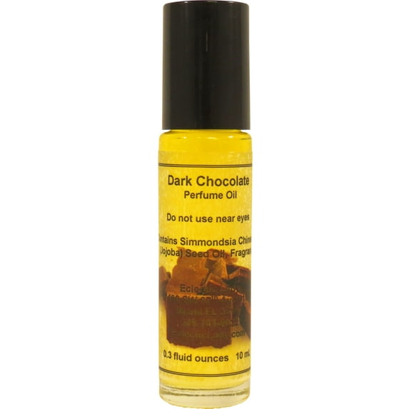 Dark Chocolate Perfume Oil, 0.3 Oz Portable Roll-On Fragrance