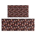 thumbnail image 1 of Dark Christmas Animal Pattern Kitchen Rugs Sets Of 2,Anti Fatigue Kitchen Mat Rugs Non Slip Washable,Decorative Kitchen Floor Mats for Kitchen,Sink,Laundry,17"x30"+17"x47", 1 of 7