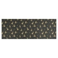thumbnail image 1 of Dark Christmas Golden Reindeer Pattern Kitchen Rug Mat,Kitchen Runner Rugs Non Skid Washable,Decorative Kitchen Floor Mats for Kitchen,Sink,Laundry,17"X47", 1 of 5