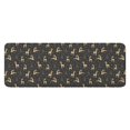 thumbnail image 1 of Dark Christmas Golden Reindeer Pattern Kitchen Rug Mat,Kitchen Runner Rugs Non Skid Washable,Decorative Kitchen Floor Mats for Kitchen,Sink,Laundry,17"x47.2", 1 of 7