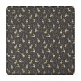 thumbnail image 1 of Dark Christmas Golden Reindeer Pattern Square Fitted Tablecloth with Elastic Edge,Square Table Cover,Washable Elastic Table Cover for Home Kitchen Party Decor 34"x34", 1 of 6