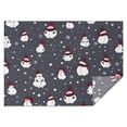 thumbnail image 1 of Dark Christmas Snowman Pattern Rectangle Tablecloth 60"x84",Waterproof Polyester Rectangle Table Cloth, Wipeable Spillproof Polyester Tablecloth for Dining, Camping, Indoor and Outdoor, 1 of 5