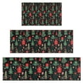 thumbnail image 1 of Dark Christmas Tree and Gift Pattern Kitchen Rugs Sets Of 3,Kitchen Runner Rugs Non Skid Washable,Decorative Kitchen Floor Mats for Kitchen,Sink,Laundry,17"x30"+ 17"x47" + 17"x59", 1 of 6