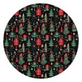 thumbnail image 1 of Dark Christmas Tree and Gift Pattern Round Fitted Tablecloth with Elastic Edge,Dining Table Cover Waterproof,Outdoor Round Tablecloth for Camping,Dining,Indoor and Outdoor, 1 of 7