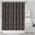 thumbnail image 1 of Dark Christmas Tree and Gift Pattern Shower Curtain 72"x84" ,Bathroom Decorative Shower Curtains Set with 12 Hooks,Modern Waterproof Washable Shower Curtain, 1 of 6