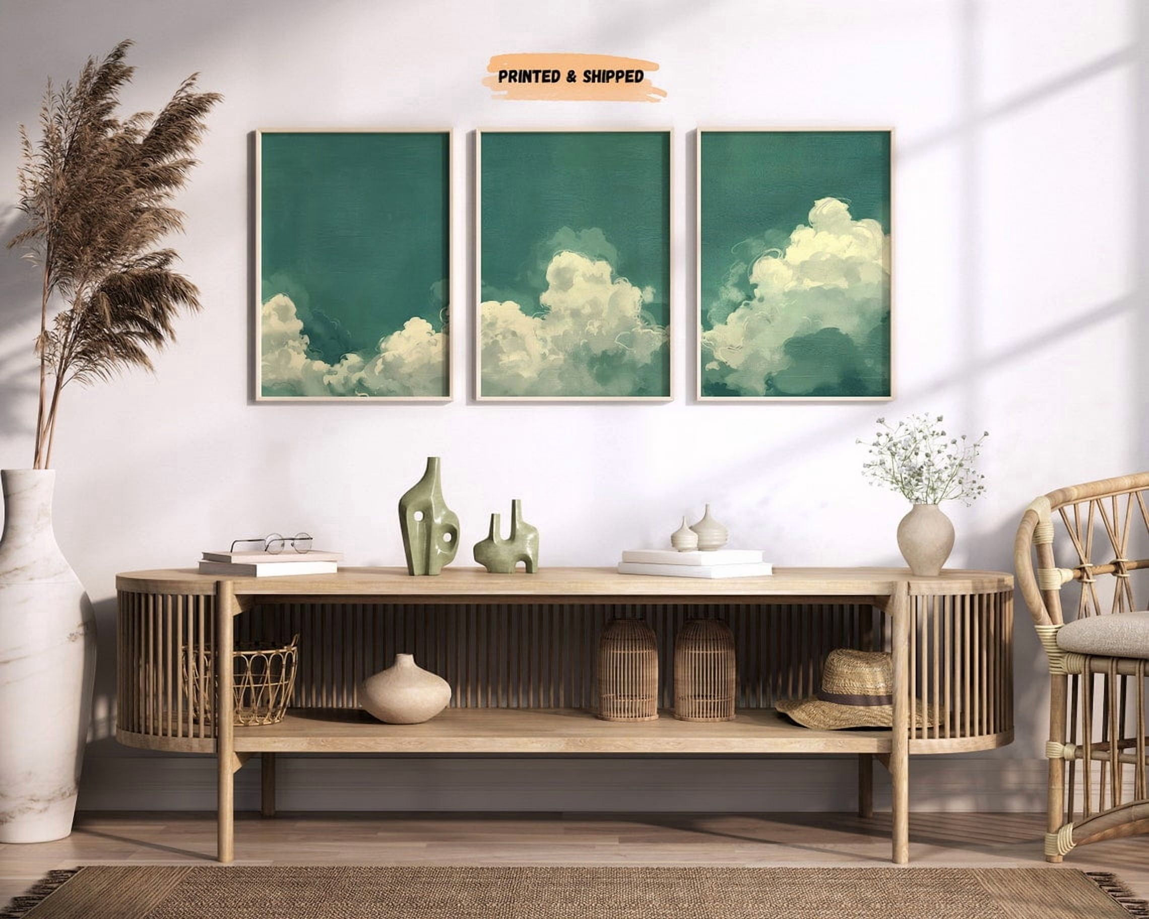 Dark Cloud Abstract Office Poster, Set 3, Poster Only - Walmart.com