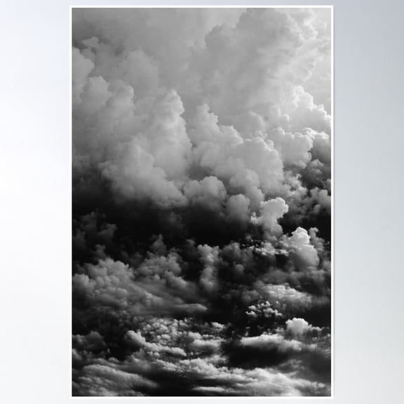 Dark Cloud Sky Poster Wall Art, Modern Wall Decor, 8x12 UNFRAMED