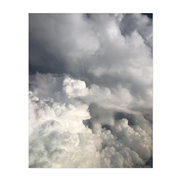Dark Clouds Before a Storm - Photography Nature Abstract Moody Scenic Surrealism Unframed Wall Art Print 32 x 48 inches