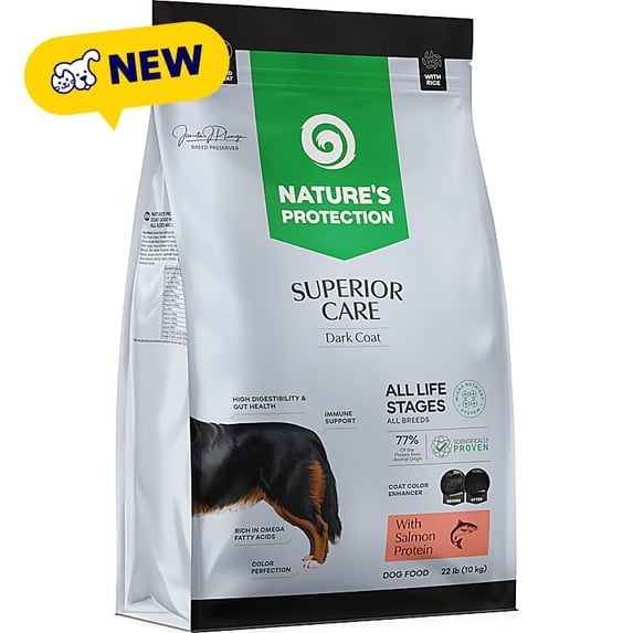 Dark Coat with Salmon & Rice, Hypoallergenic, All Sizes & Life Stages Dry Dog Food 22 lbs.