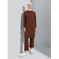 thumbnail image 1 of Dark Coffe Brown - Tracksuit Set - Refka, 1 of 5