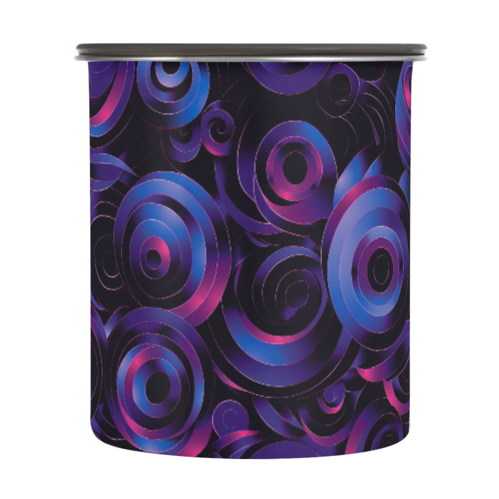 Dark Coil Swirl Neno Airtight Coffee Bean Canister 30oz Food Storage Containers with Lids For Gournd, Tea, Sugar, Flour, Rice, Cereal, Candy Cookie Jar