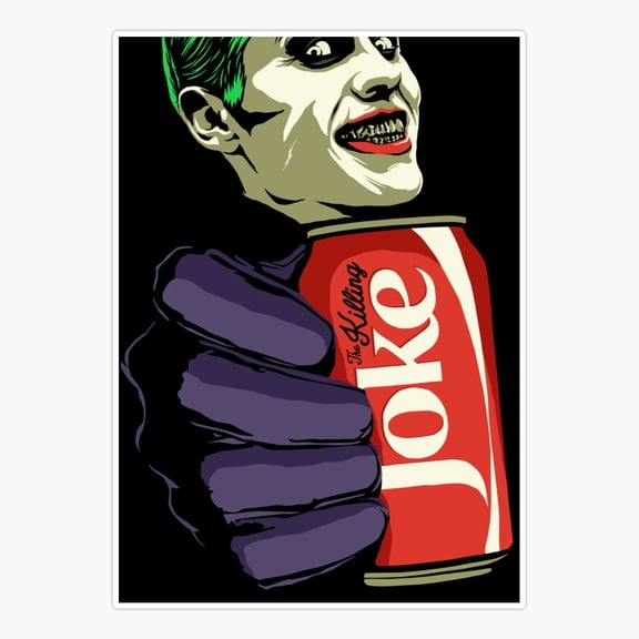 Dark Comic Joke Inspired Sticker