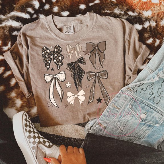 Dark Coquette, Brown Bow Shirt, Coquette Shirt, Soft Girl Aesthetic Shirt, Goth Coquette, Brown Coquette All Size S-5XL