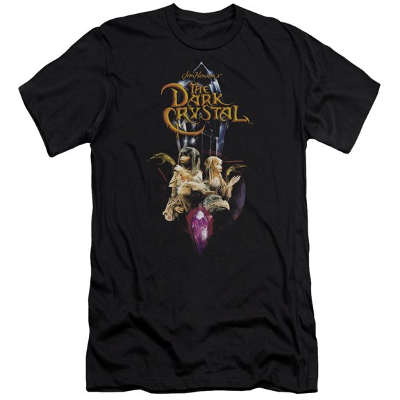 Dark Crystal/Crystal Quest Premium Canvas Adult Slim Fit 30/1 T-Shirt Black