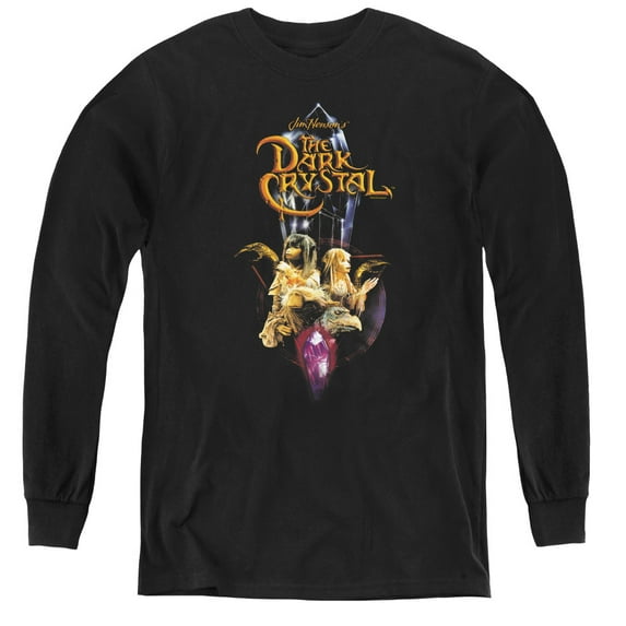 Dark Crystal/Crystal Quest Youth Long Sleeve T-Shirt Black