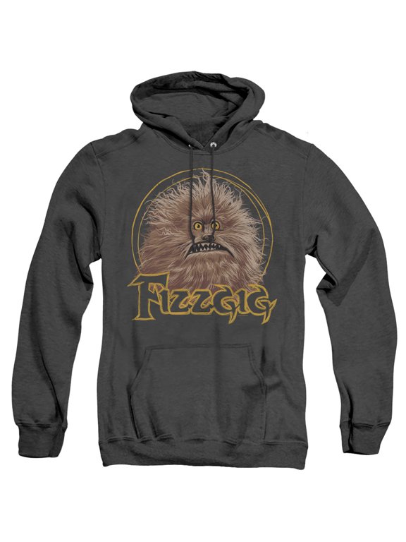 Dark Crystal/Fizzgig Adult Heather Hoodie Sweatshirt Black