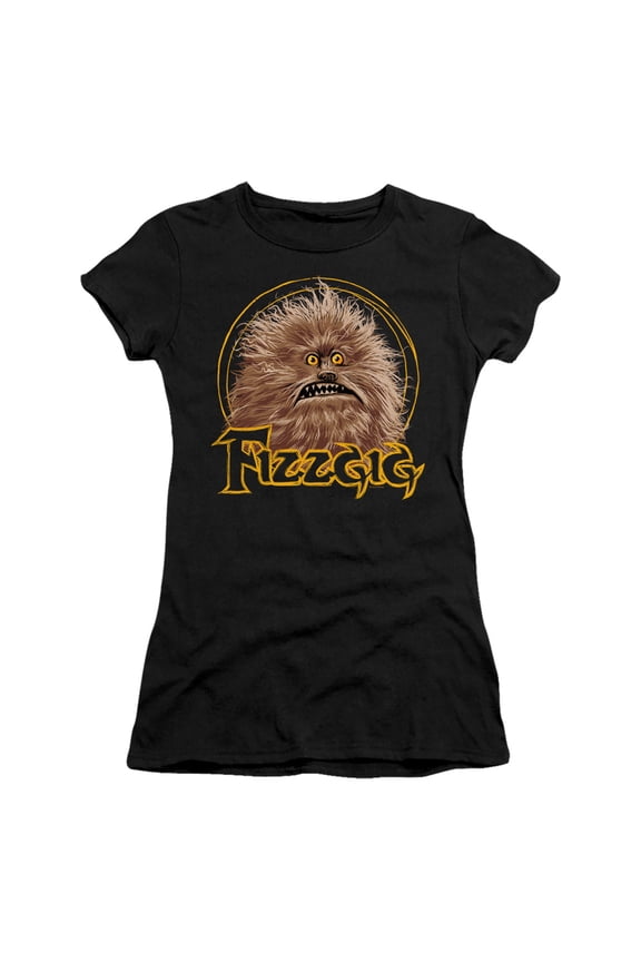 Dark Crystal/Fizzgig S/S Junior Women's T-Shirt Sheer Black