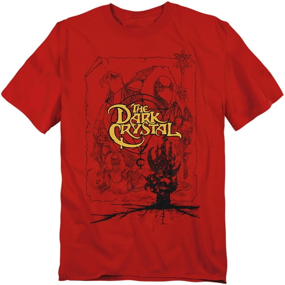 Dark Crystal T-Shirt Poster Lines Unisex Graphic Tee For Men & Women