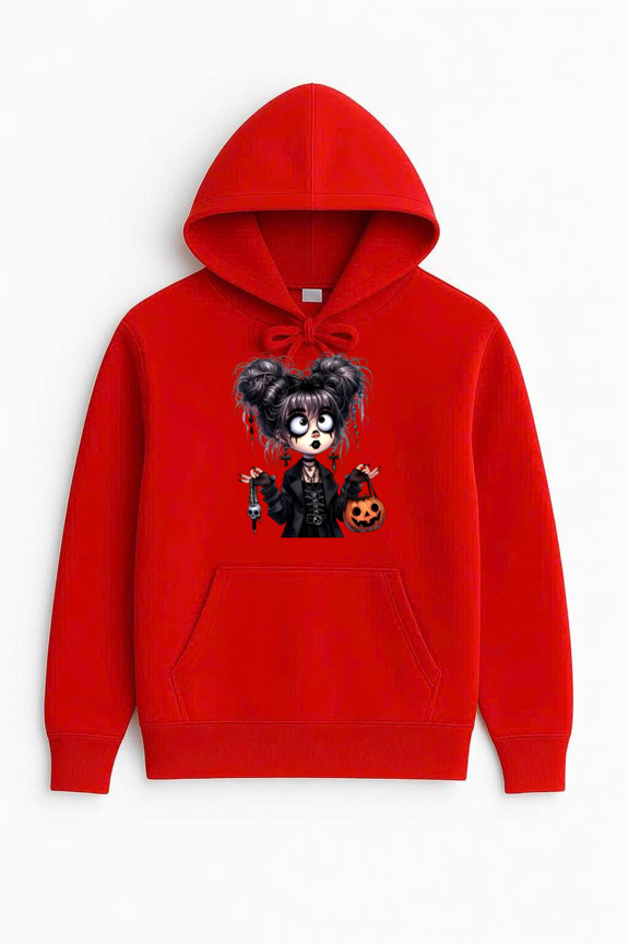 Dark Cute Halloween Witch Cartoon Hoodie Shirt, for men & women, up to size 5XL