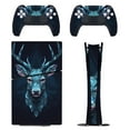 thumbnail image 1 of Dark Deer Geometric Console Skin Bundle for PS5 Pro Slim Disc & Digital / PS4 – Full Wrap + Dual Controller Flair, 1 of 5