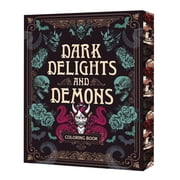 Chartwell Deluxe Spredges Editions Dark Delights and Demons Coloring Book Over 150 Macabre Masterpieces to Color with Stunning Sprayed Edges, Paperback