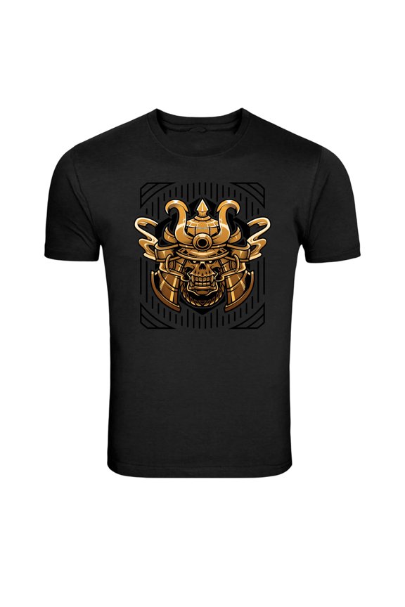 Dark Demon Mask Mechanical Graphic T Shirt Monster Tee
