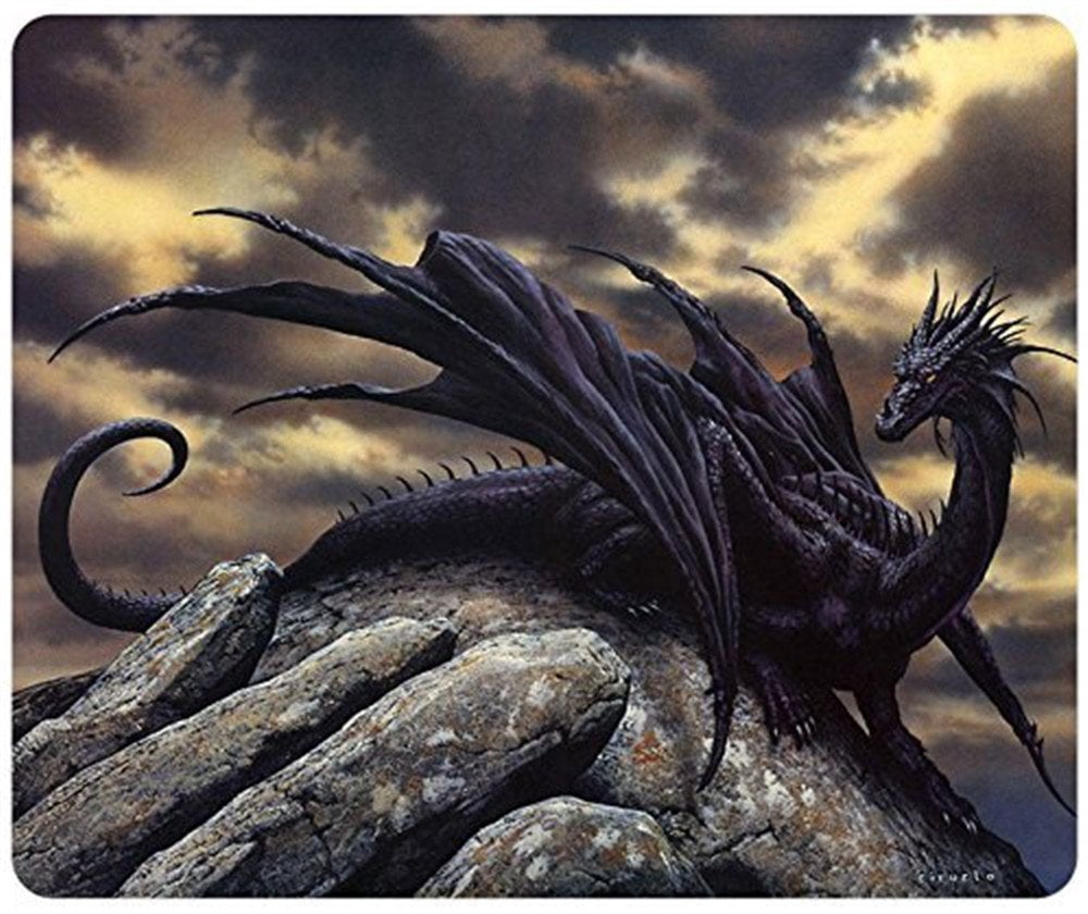 Dark Dragon Fantasy Mouse pads Gaming Mouse Pad 9.84x7.87 inches -  Walmart.com, image size:1000x840