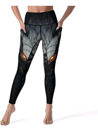Dragon Wings Of Fire Women's Yoga Pants High Waisted Tummy Control Non  See-Through Running Workout Yoga Leggings Pants 