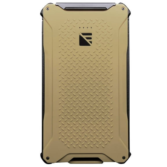 Dark Energy Poseidon Pro Indestructible Portable Charger, Desert Tan | Fast Charging USB-C Ports, Ultra-Durable Armor Flex, 10,200 mAh, Waterproof, for Outdoor Survival & Emergency Supplies
