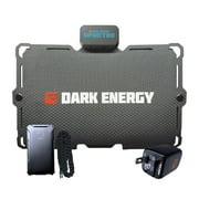 Dark Energy Spectre 18W Ultra-Light Solar Panel with Foldable and Waterproof Construction Gray Bundle with Poseidon Pro Charger, Paracord Cable, and PD 20W Wall Adapter 4 Items