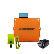 Dark Energy Spectre 8W Ultra-Portable Solar Power Panel with Durable Waterproof Design Orange Bundle with Nano 3000mAh Wireless Charger, Paracord Cable, and PD 20W Wall Adapter Black 4 Items