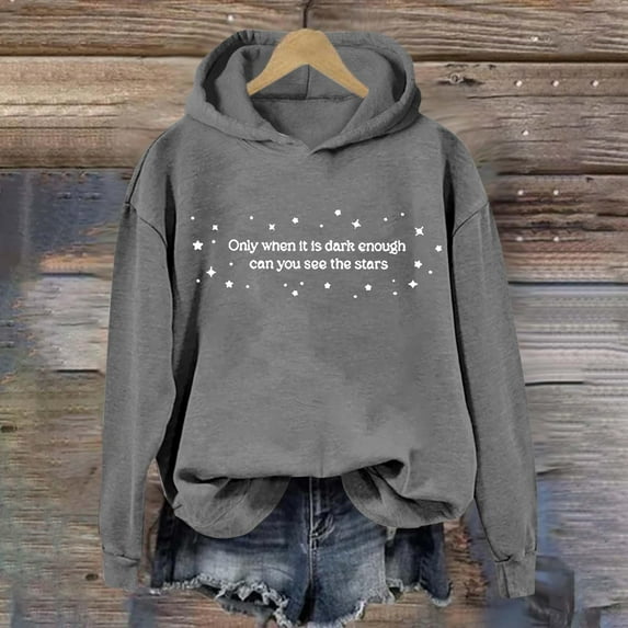 When It Is Dark Enough Can You See The Hoodie Unisex Funny Can You See The Pullover Hoodie Hoodie Female Tunic Zipper Sweatshirts Women Winter Casual Dress Women Tall Womens Hoodies Women's