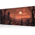 thumbnail image 1 of Dark Fantasy Castle XL Extended Large Gaming Desk Pad Mousepad, Castle Computer Laptop Keyboard and Mouse Mat, Office Desk Decor Mousepad Deskmat with Stitched Edges Mat, 1 of 6