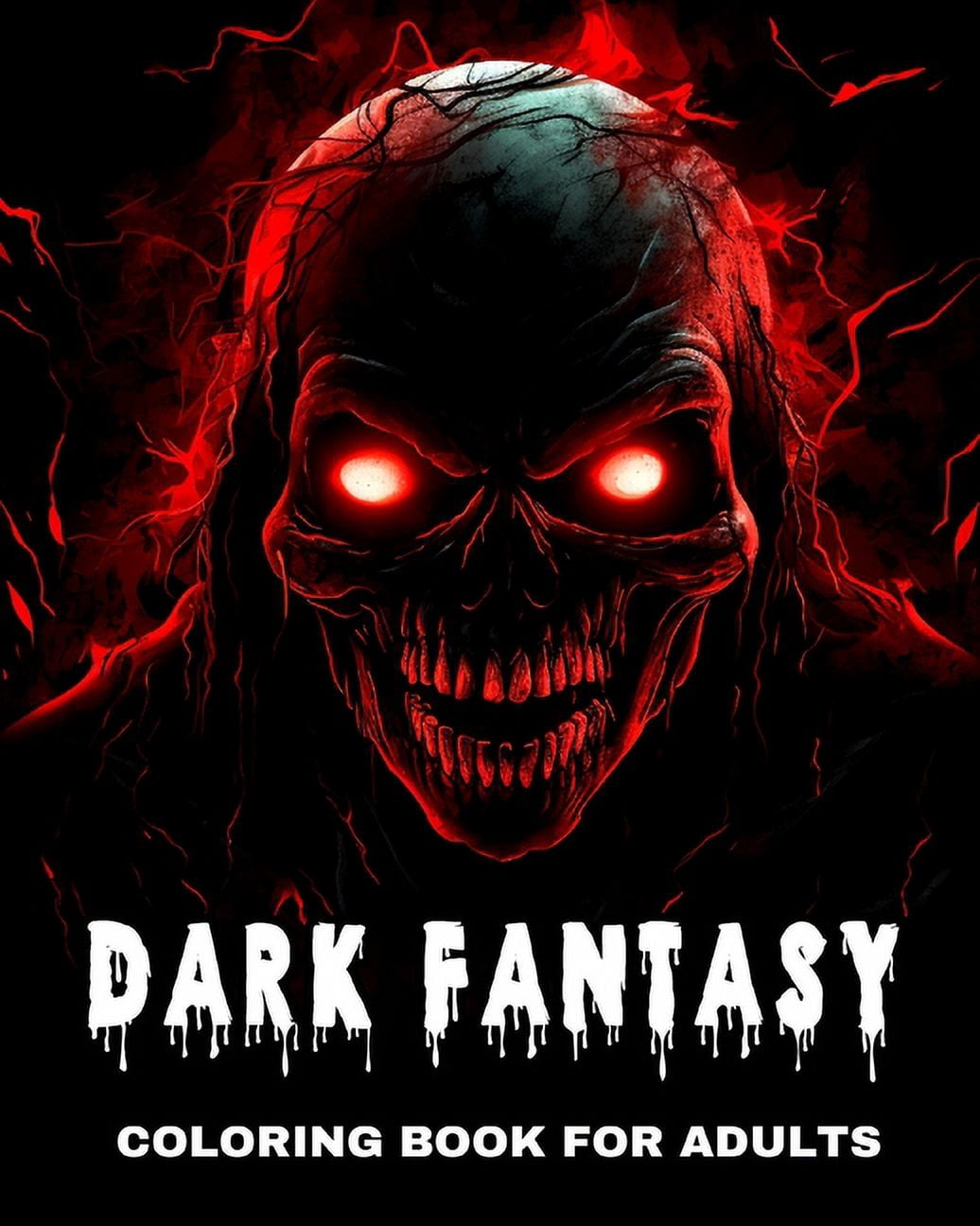 Dark Fantasy Coloring Book for Adults: Horror Coloring Pages Featuring ...