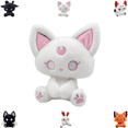 thumbnail image 1 of Dark Fantasy Demon Creature Plushies, Gothic Style Bunny Fox Cat Rabbit Stuffed Animals, Soft Polyester Plush Toys, Halloween Decorations Indoor, Collectible Decor for Bedroom & Living Room-D, 1 of 5