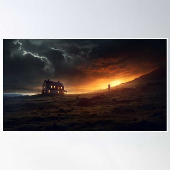 Dark Fantasy Landscape Poster Wall Art, Modern Wall Decor, 24x36 UNFRAMED