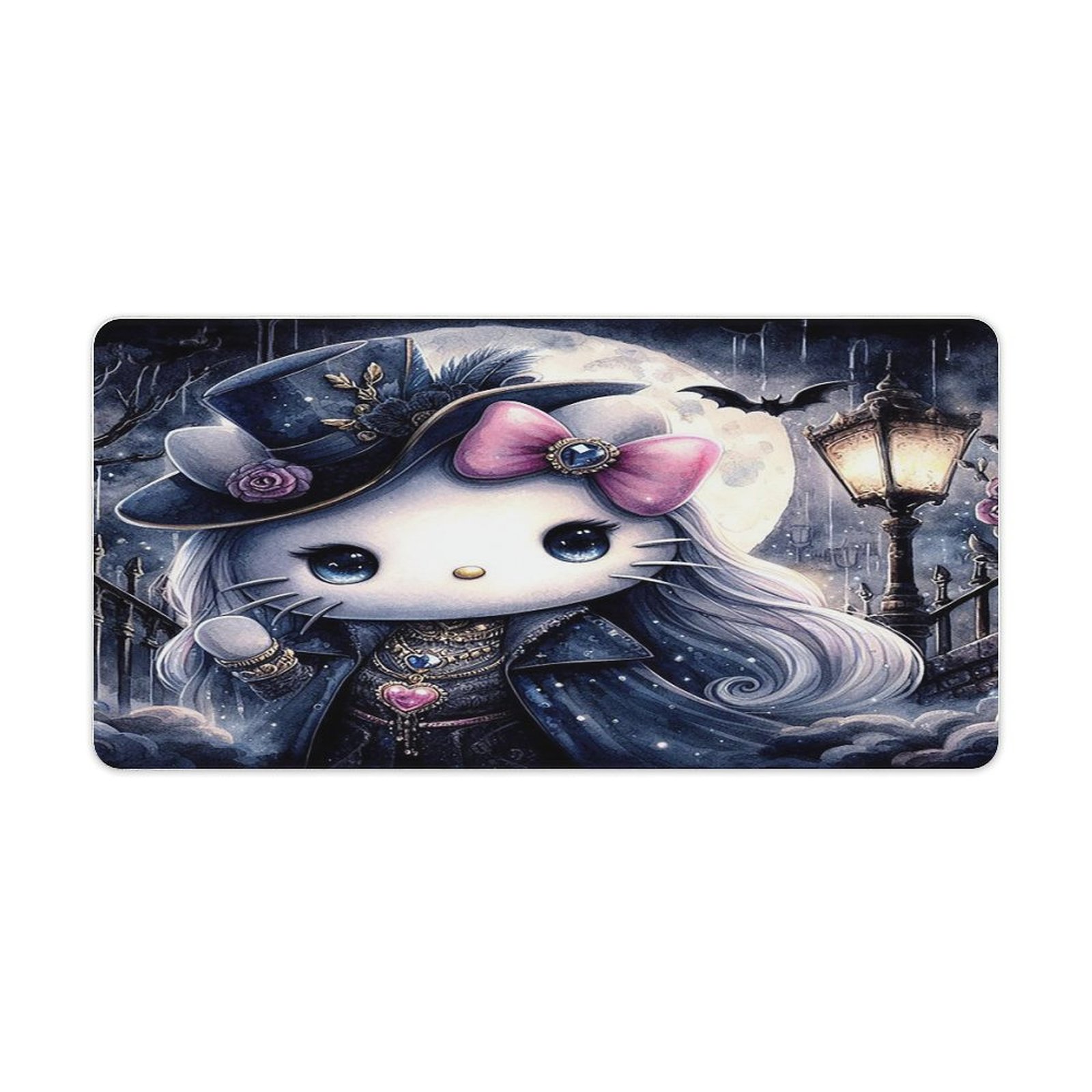 Dark FantasyStyle Hello Kitty Large Mouse Pad 30x60cm NonSlip Base