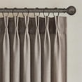 thumbnail image 1 of Dark Flax Pinch Pleated Linen Curtains 105 Inch Length 2 Panels for Living Room Bedroom Semi Sheer Window Curtain Boho Neutral Back Tab Pinch Pleat Drape with Hooks 105 Inches Long, 1 of 17