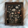thumbnail image 1 of Dark Floral Art Printable Boho Flower Poster Print, Antique Wall Art Moody Wildflower Poster Print, Farmhouse Rustic Wall Art Decor, Size 8x12 UNFFRAMED, 1 of 3