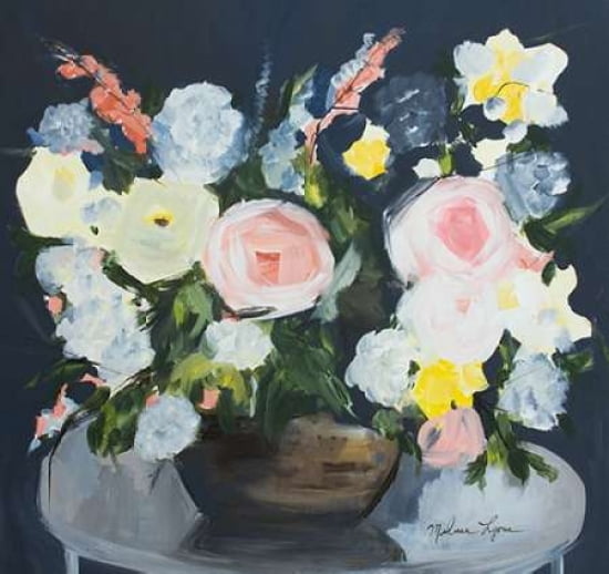 Dark Floral Canvas Art - Melissa Lyons (24 x 24)