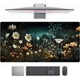 thumbnail image 1 of Dark Floral Desk Mat Mouse Pad, Cute Vintage Wildflower Mousepad Desk Pad Extended XXL Large Gaming Keyboard Mat Anime Flower Mouse Mat, Plant Deskpad Women Office Desk Decor Deskmat 31.5x15.7 in, 1 of 6