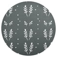 thumbnail image 1 of Dark Floral Pattern 15.4in Diameter PVC Plate Mat, Heat-Resistant and Cuttable, Kitchen Decor, 1 of 7