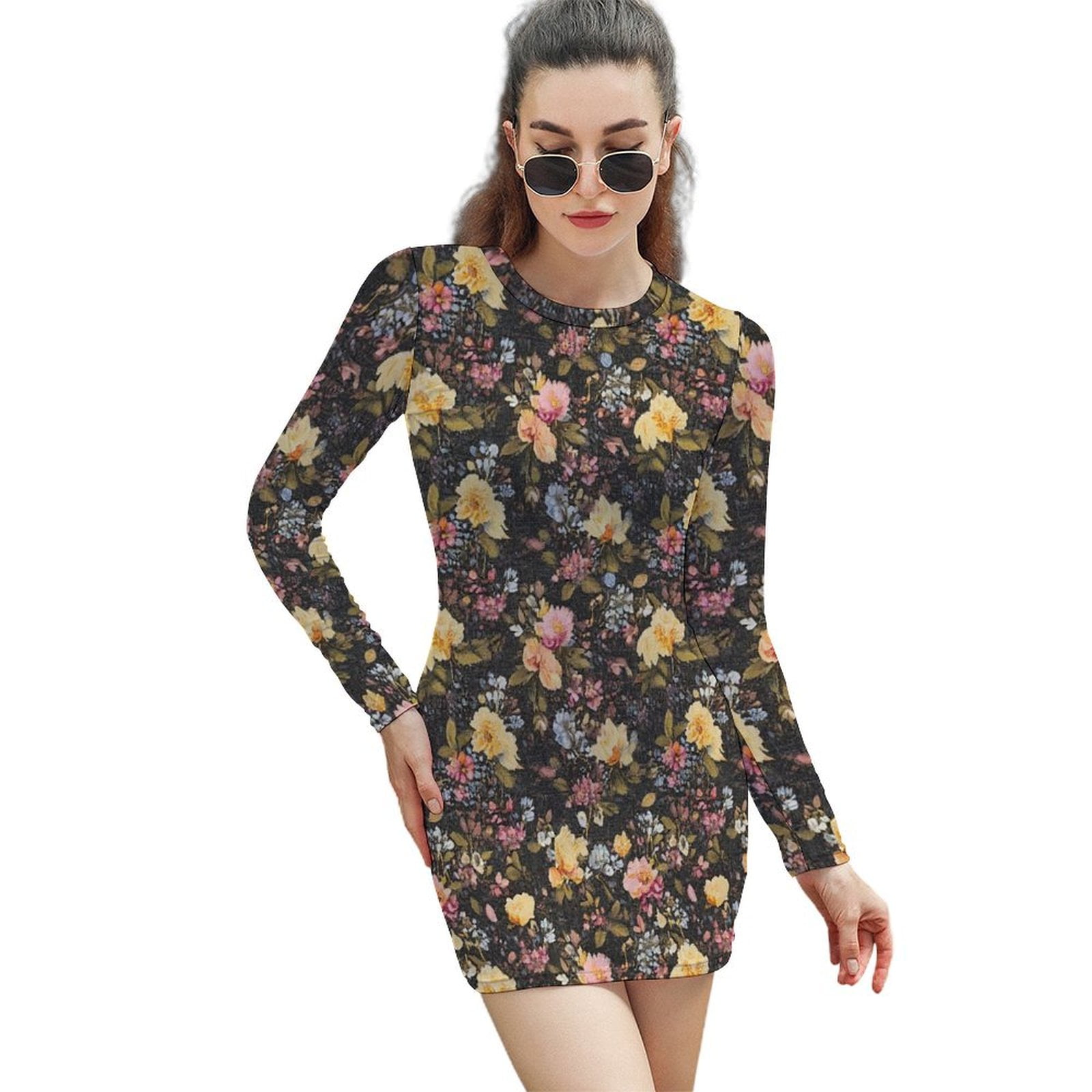 Women's Versatile Long Sleeve Bodycon Dress main image 1