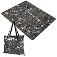 thumbnail image 1 of Dark Floral and Botanical Flower Extra Large Picnic Beach Blanket Waterproof Sand Proof Portable Outdoor Mat 60x80, 1 of 9