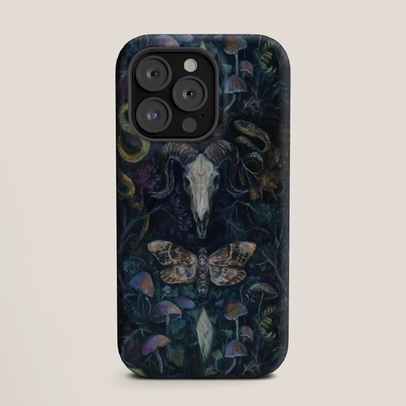 Dark Forest Animal Skull, Moth, Snakes and Mushrooms Tough Case for ...