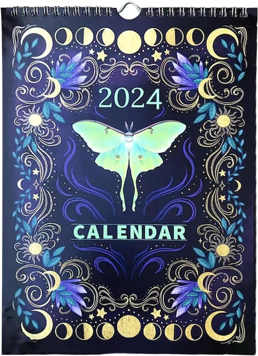 Dark Forest Lunar Calendar 2024 Calendar Colorful Waterink Wall