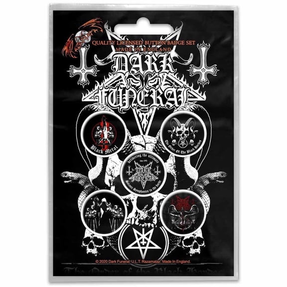 Dark Funeral Button Badge Set (Set of 5)
